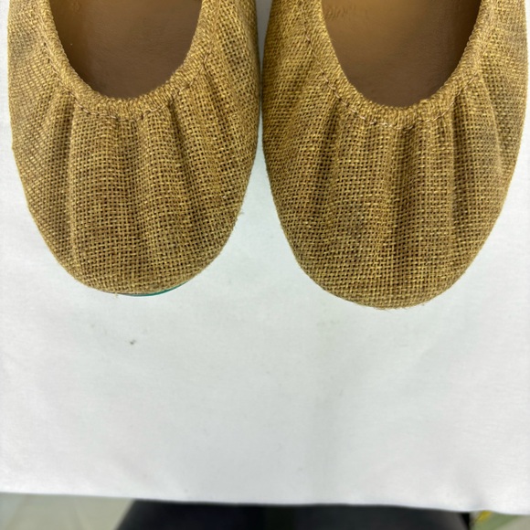 Tieks Brentwood Ballet Flats Fabric Ballerina Comfort Casual Shoes Tan Size 8 - Picture 7 of 16